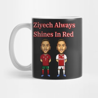 Ziyech Always Shines In Red - Morocco Football Mug